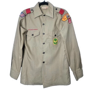 Boys Scouts of America Vintage Khaki Shirt Patches Mens Small Patches New‎ York
